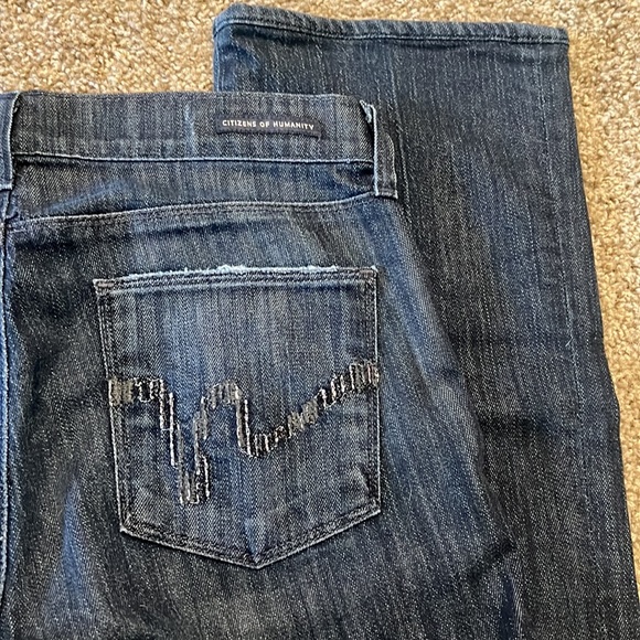 Citizens of Humanity by Jerome Dahan dark blue high rise bootcut jeans size 28 - Picture 6 of 13